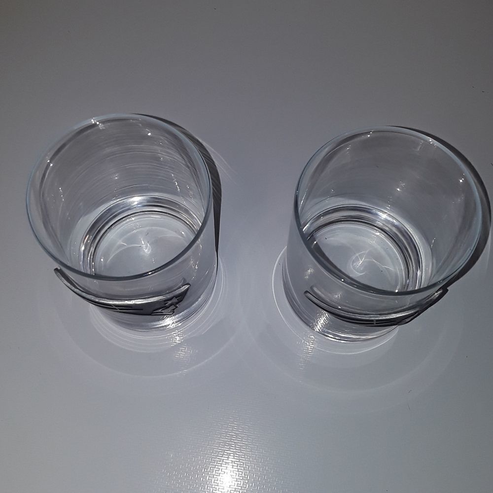 L A COLLECTIVE 2 PACK ROCKS GLASS SET. 14 0Z - Picture 2 of 4